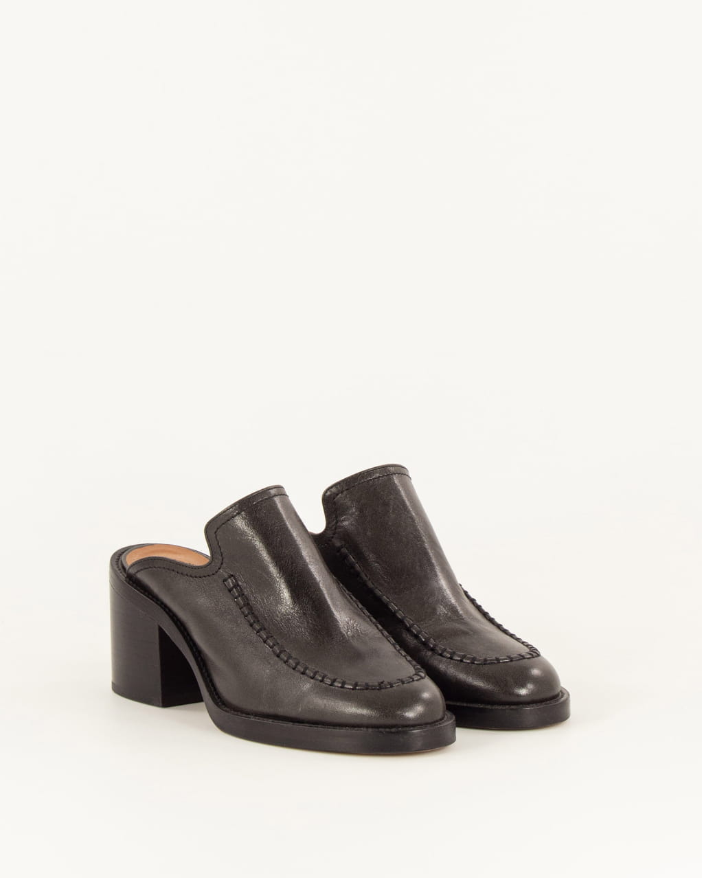 MILADO Moonless Leather | Mules | SESSÙN Official website MILADO Moonless Leather | Mules | SESSÙN Official website