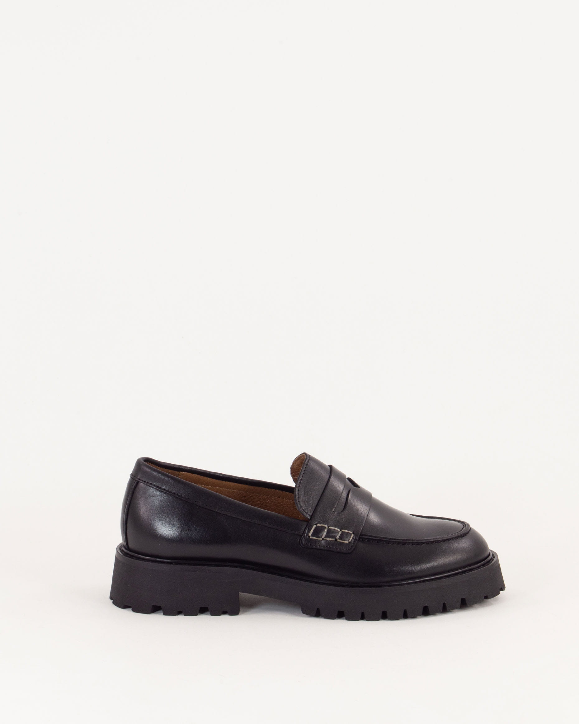 BARCELO Black Leather | Loafers | SESSÙN Official website