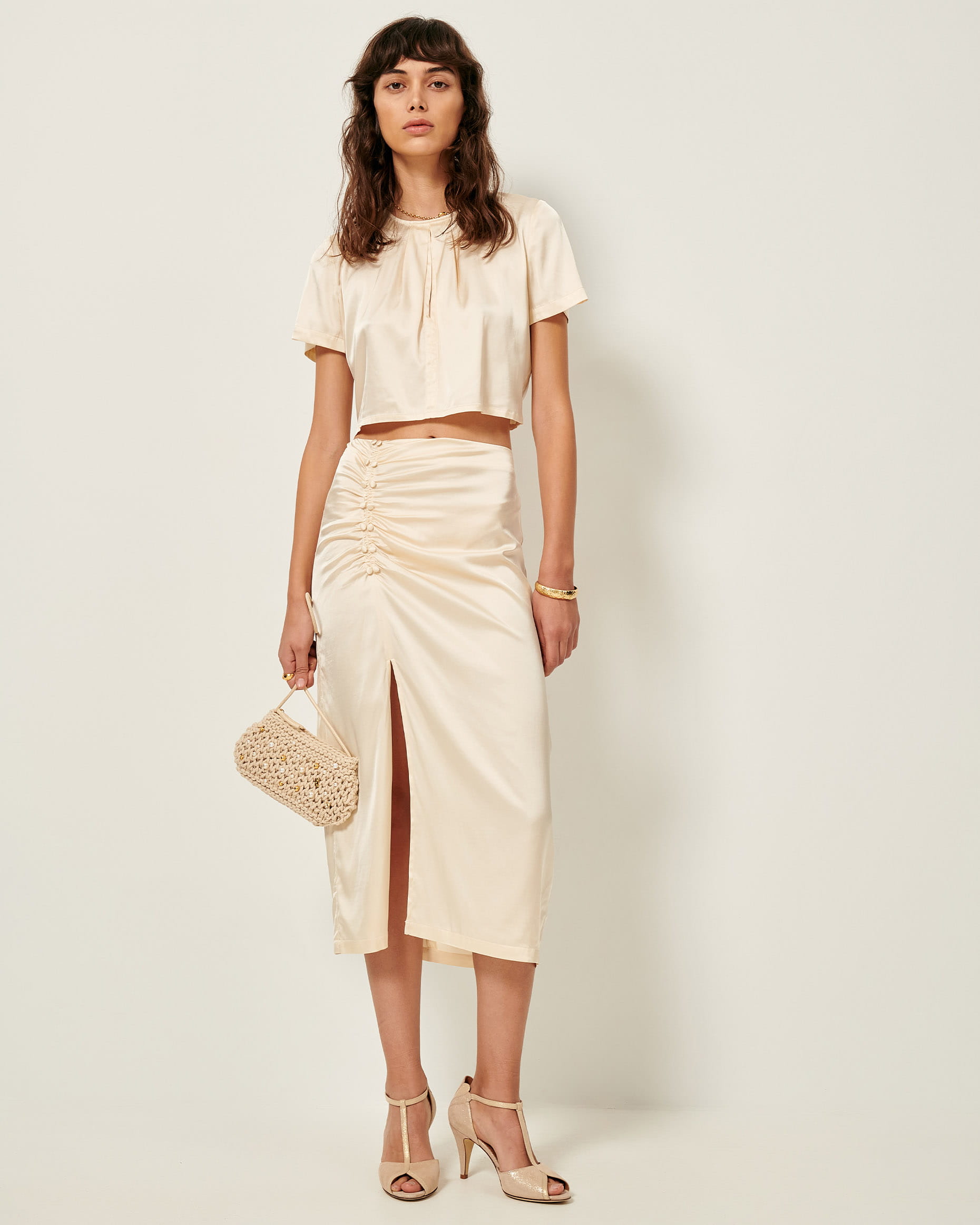 HAYETTI OUI Ivory | Skirt | SESSÙN Official website